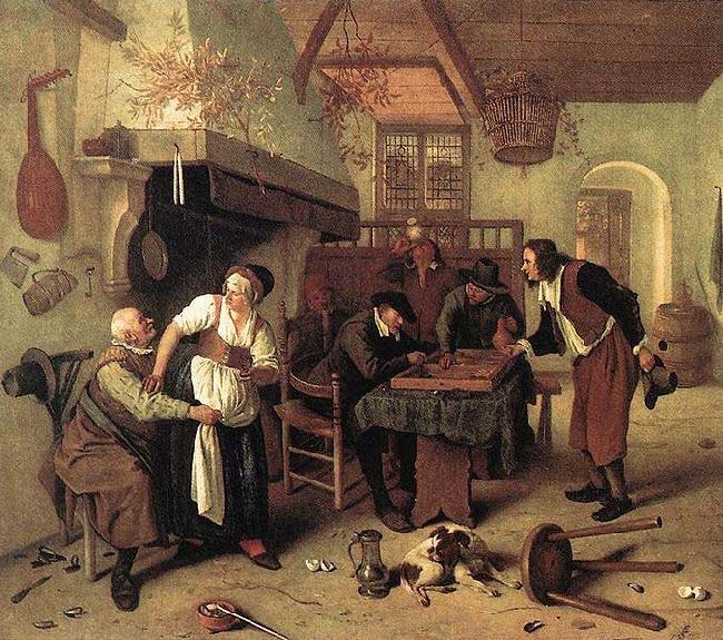 Jan Steen Interior of an inn